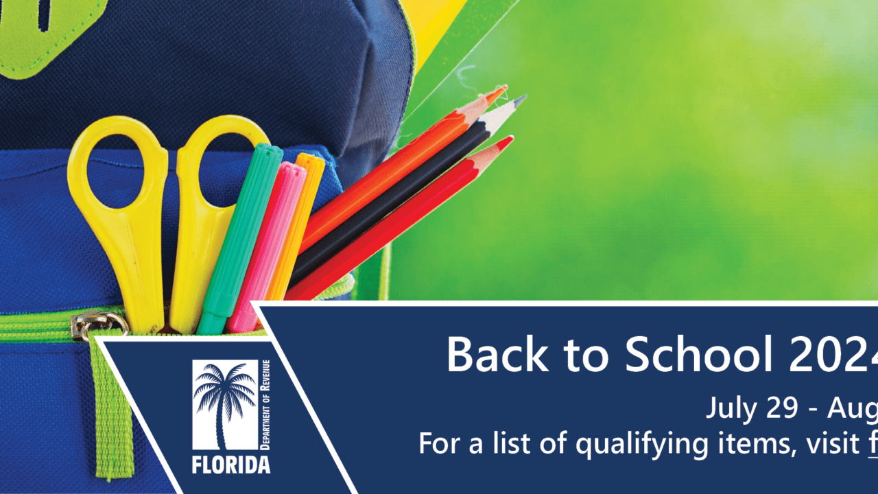 Florida’s Back to School tax free holiday is approaching  